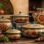 Cazuela de Barro Floral Premium | TONALI