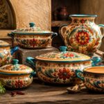 Cazuela de Barro Floral Premium | TONALI